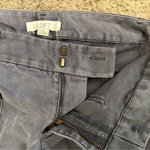 LOFT Charcoal Gray Pants missing buttons